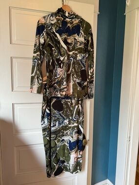 Rachel Comey for Target Abstract Marble Print Two-Piece Set (L / XL)